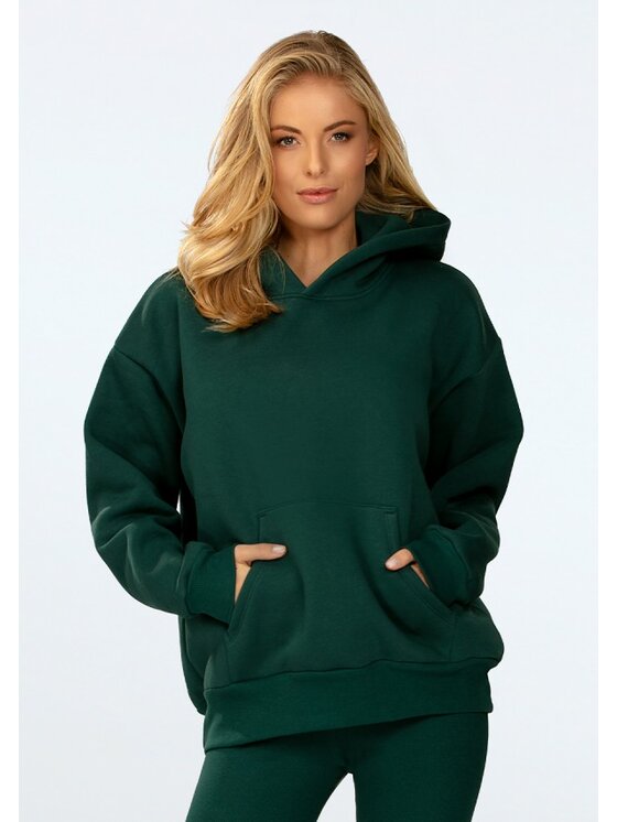 DKaren Sport DKaren Sport Bluza Oseye Zielony Classic Fit