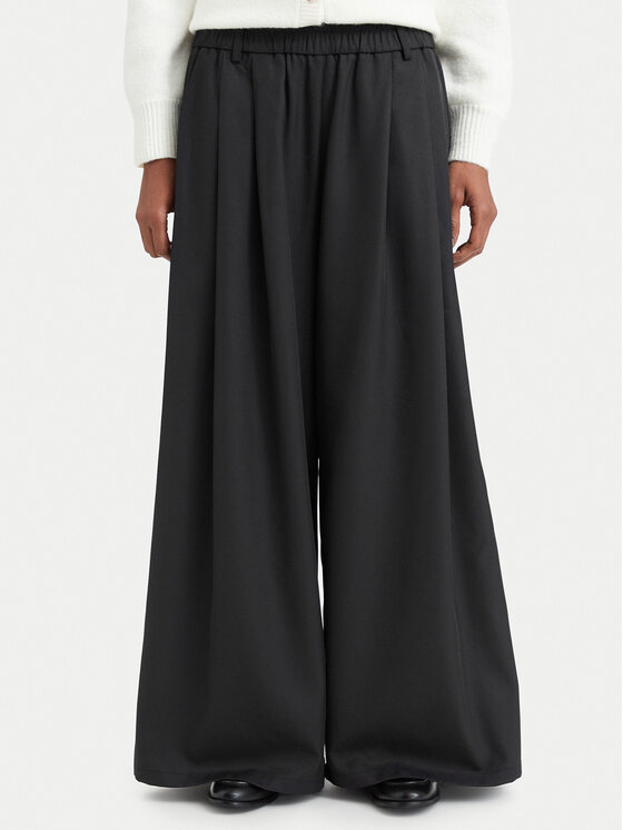 Nautica Nautica Текстилни панталони 62SPDD1403 Черен Wide Leg