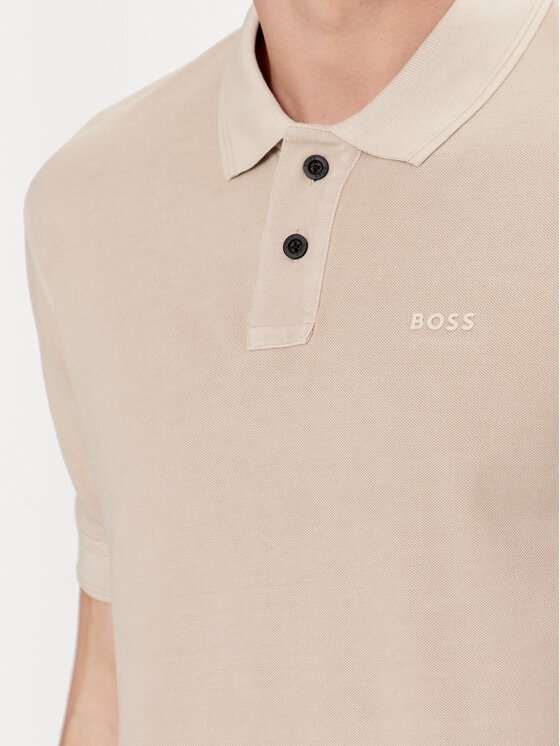 BOSS Boss Polo Prime 50507813 Beżowy Regular Fit