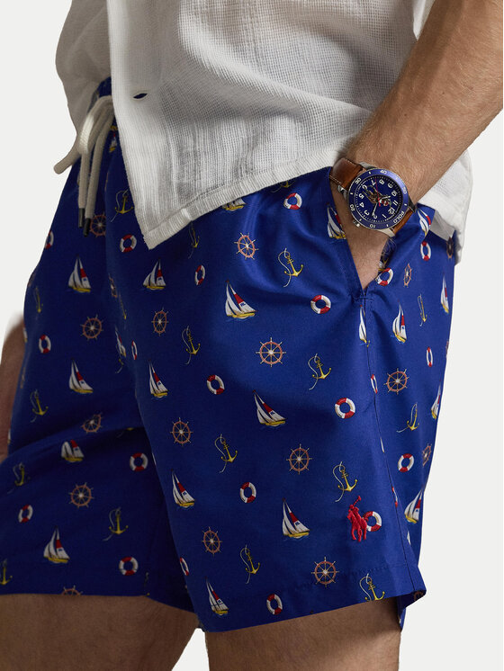 Polo Ralph Lauren Polo Ralph Lauren Pantaloni scurți pentru înot 710B14030001 Bleumarin Classic Fit