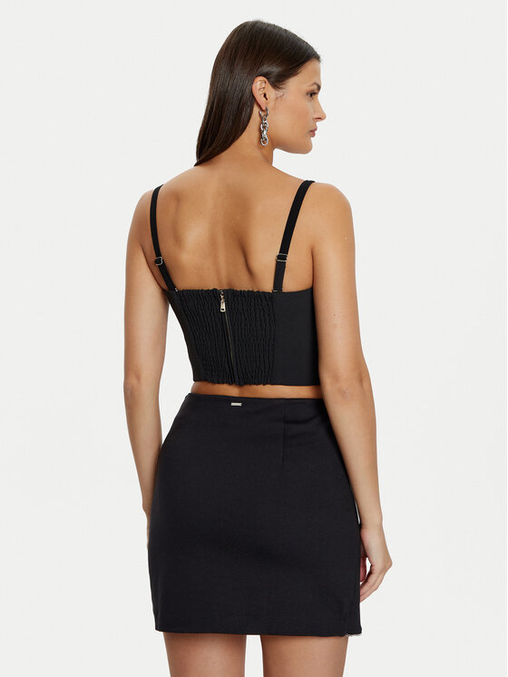 Guess Guess Top W5RH26 WGLO2 Černá Regular Fit