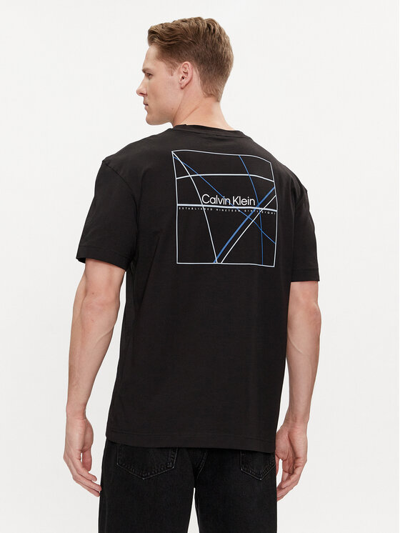 Calvin Klein Calvin Klein T-shirt Linear Back Logo K10K112486 Crna Regular Fit
