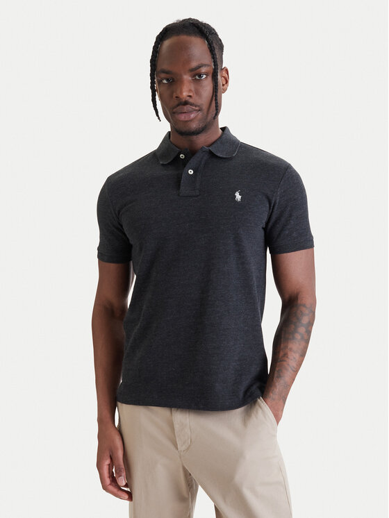 Polo Ralph Lauren Polo Ralph Lauren Polo marškinėliai Classics 710536856031 Pilka Slim Fit