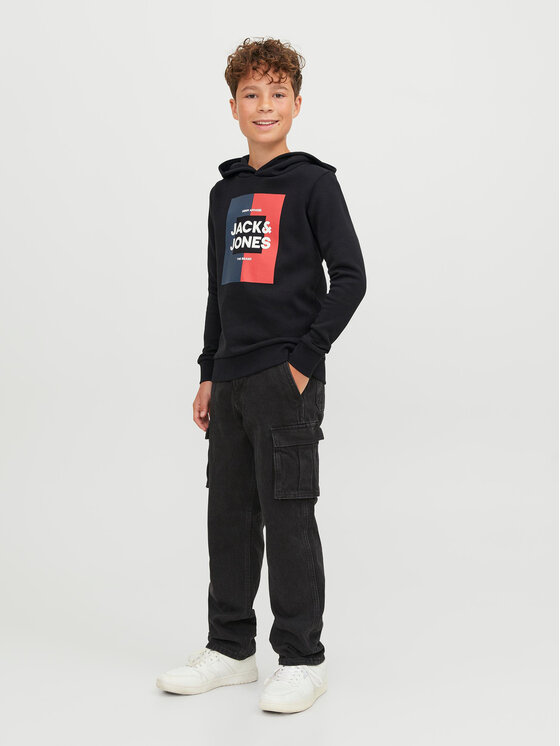 Jack&Jones Junior Jack&Jones Junior Pulóver 12237105 Fekete Regular Fit