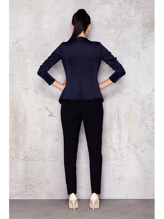 Infinite You Infinite You Marynarka M011 Granatowy Basic Fit