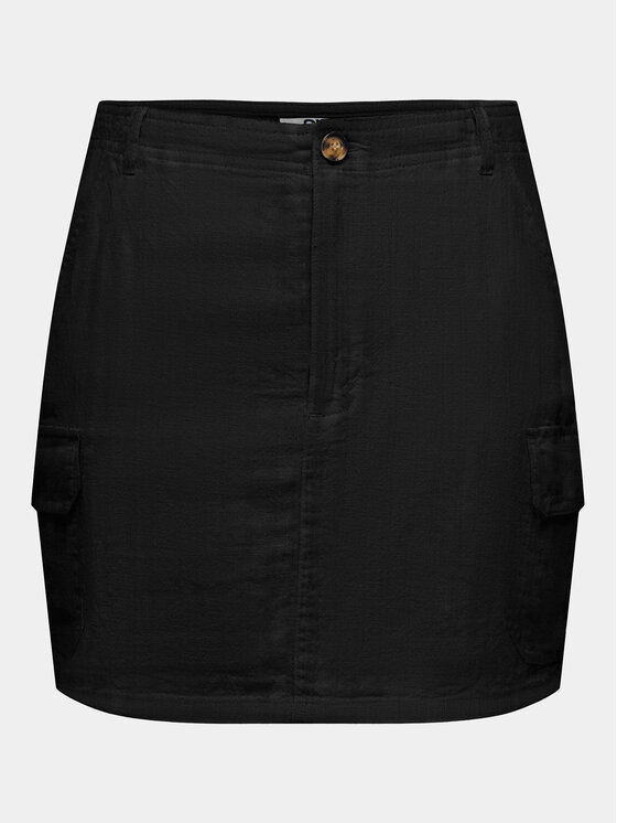 ONLY ONLY Minigonna Malfy-Caro 15310982 Nero Regular Fit