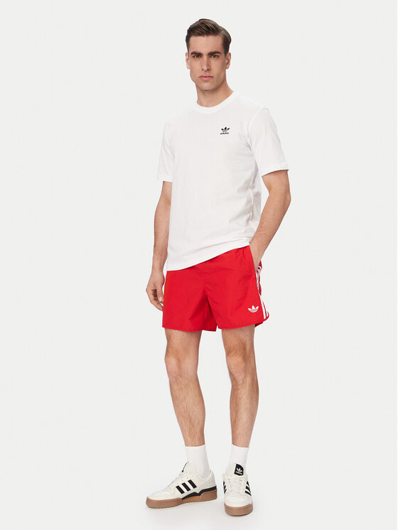 adidas adidas Футболка Trefoil Essentials JI8544 Білий Regular Fit