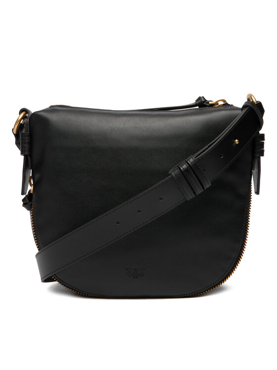 PINKO PINKO Torbica Hobo Zip Around Mini Ai 25-26 PLTT 105332 A0QO Crna