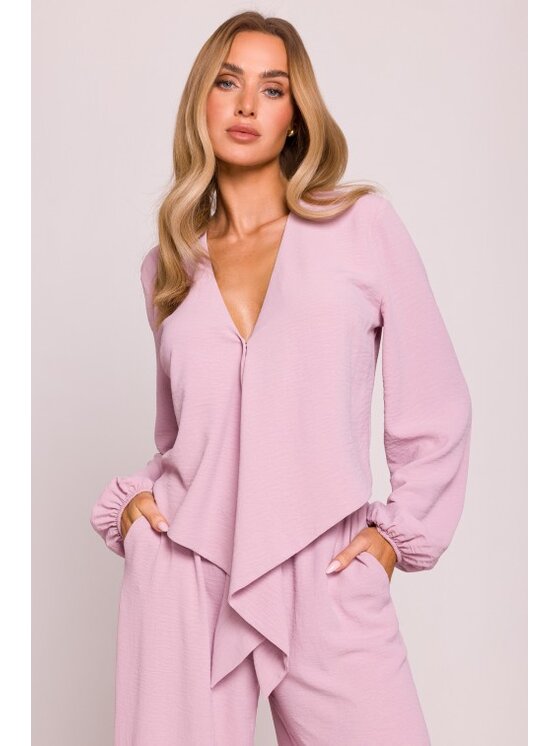 Made of Emotion Made of Emotion Top M861 Różowy Cropp Fit