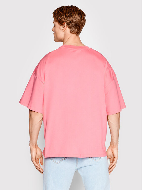 Americanos Americanos T-shirt Unisex Brooklyn Heavy Jersey Rosa Oversize