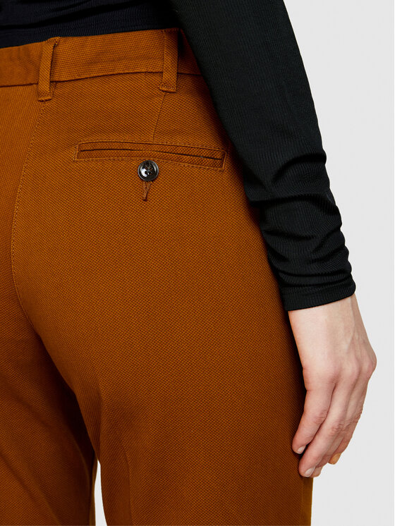 Sisley Sisley Chinosy 48M855BK7 Brązowy Slim Fit