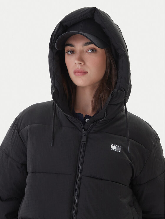 Tommy Jeans Tommy Jeans Зимно яке DW0DW21625 Черен Regular Fit