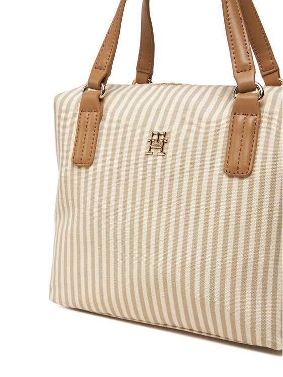 Tommy Hilfiger Tommy Hilfiger Rankinė Poppy Summer Small Tote AW0AW17202 Smėlio