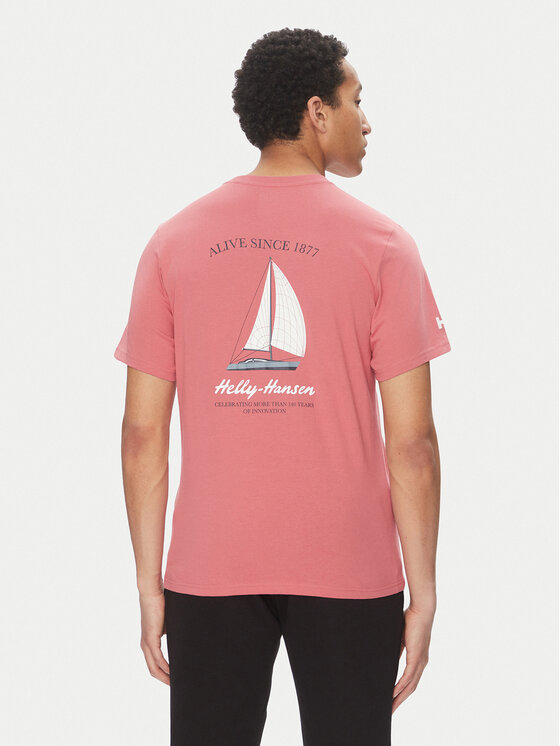 Helly Hansen Helly Hansen Marškinėliai Shoreline 54601 Raudona Regular Fit