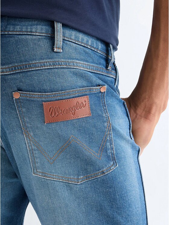 Wrangler Wrangler Jeansy LARSTON Niebieski Slim Fit