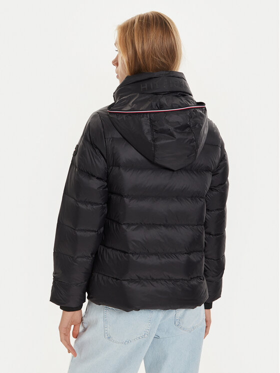 Tommy Hilfiger Tommy Hilfiger Pernata jakna WW0WW43118 Crna Relaxed Fit