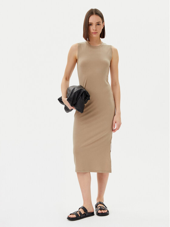 Marc O'Polo Marc O'Polo Повсякденна сукня 503 3087 59031 Бежевий Slim Fit