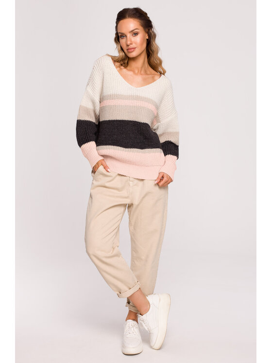 Made of Emotion Made of Emotion Svetr M686 Černá Standard Fit