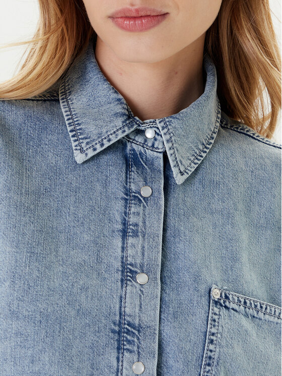 Mustang Mustang Jeanshemd Ella 1016568 Blau Oversize
