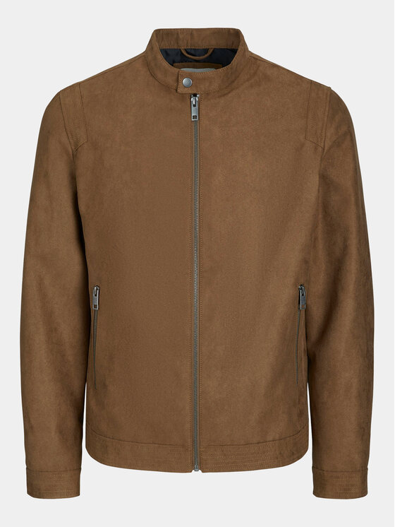 Jack & Jones Jack & Jones Geacă din imitație de piele Rocky 12223141 Maro Regular Fit