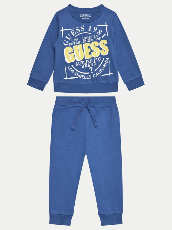 Guess Tepláková súprava N4YG14 KA6R0 Modrá Regular Fit