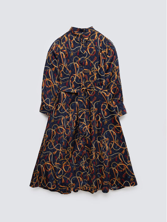 BIG STAR BIG STAR Sukienka codzienna UMI Granatowy Shirt Fit