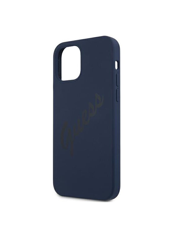 Guess Guess Etui na telefon iPhone 12 Pro Max Niebieski