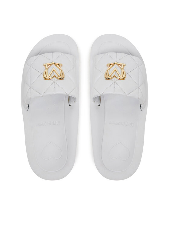LOVE MOSCHINO LOVE MOSCHINO Natikači JA28014I1MIE0100 Bela