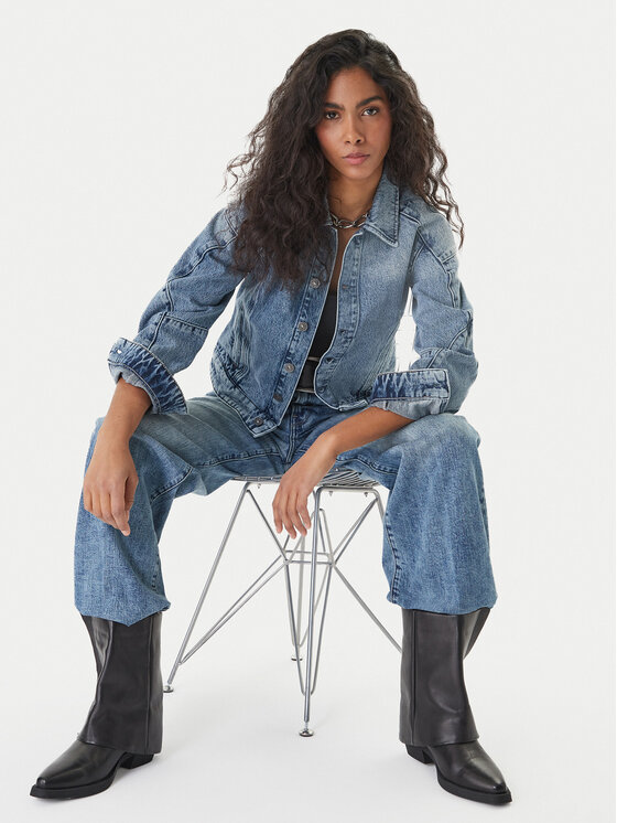 G-Star Raw G-Star Raw Teksad Deck 2.0 D23591-E205 Sinine Wide Leg