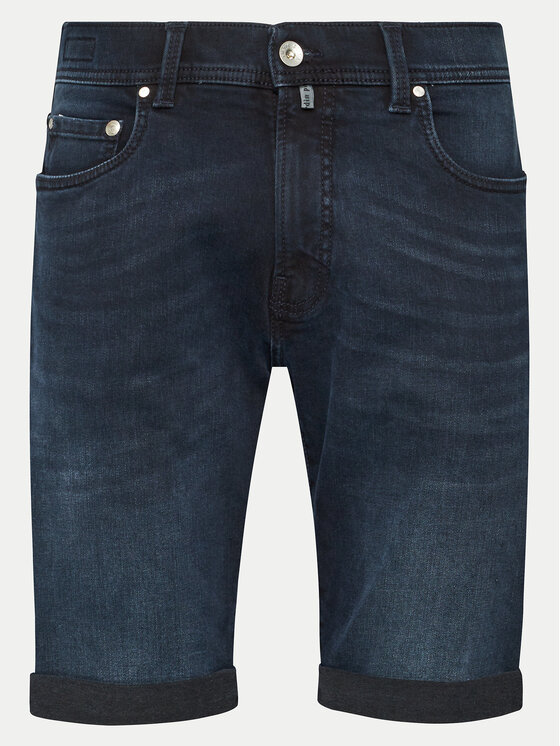 Pierre Cardin Džínsové šortky 34520/000/8140 Tmavomodrá Modern Fit