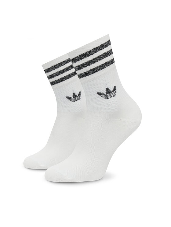 adidas adidas Set od 2 para ženskih visokih čarapa Glt Crew HC9561 Bijela