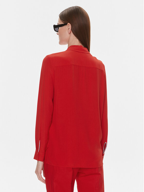 Tommy Hilfiger Tommy Hilfiger Srajca WW0WW40535 Rdeča Relaxed Fit