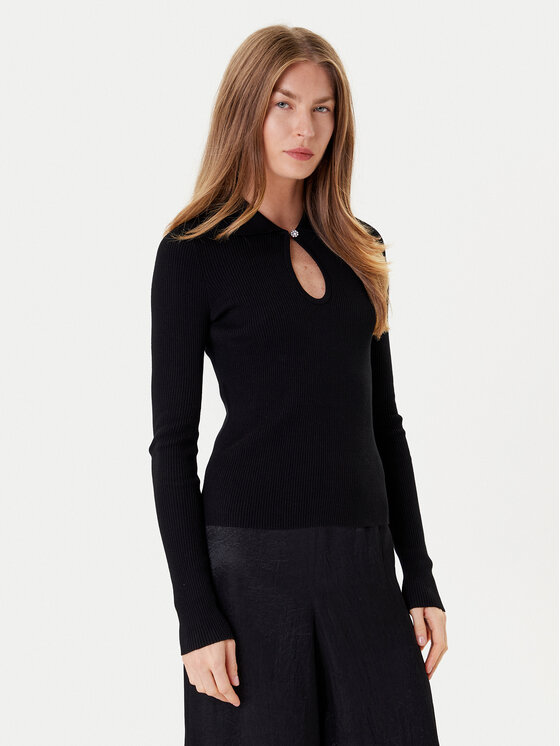 Marella Marella Džemperis Emme by Marella Plume 2525366111 Melns Slim Fit
