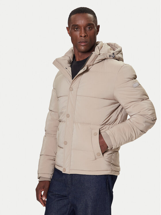 Guess Kurtka zimowa M4BL21 WGJ42 Beżowy Regular Fit