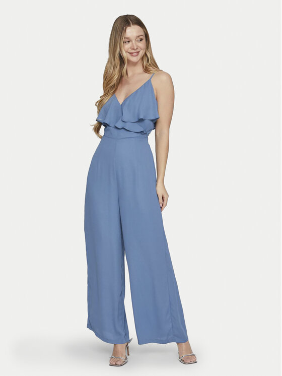Vila Jumpsuit Elke 14093630 Blu Regular Fit, taglia : 42