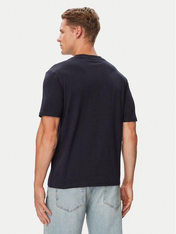 Napapijri Napapijri T-Shirt Smallbox NP0A88TR Granatowy Regular Fit
