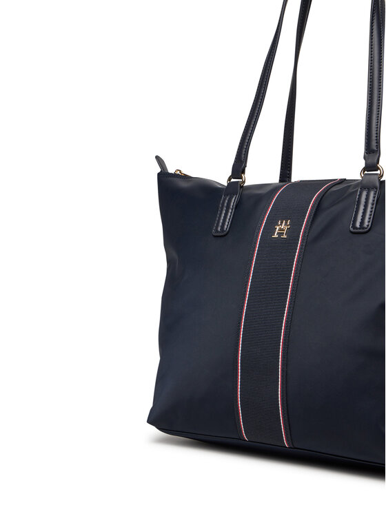 Tommy Hilfiger Tommy Hilfiger Torbica Poppy Tote Corp AW0AW17205 Tamnoplava