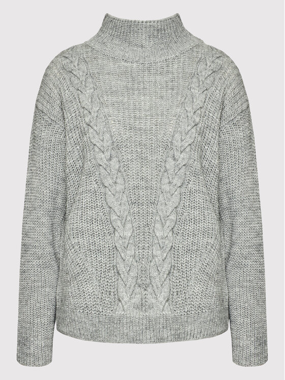 United Colors Of Benetton United Colors Of Benetton Bluză cu gât 108YD2562 Gri Relaxed Fit