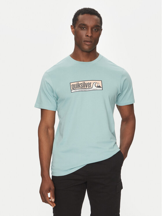 Quiksilver Quiksilver T-shirt EQYZT08040 Tirkizna Regular Fit