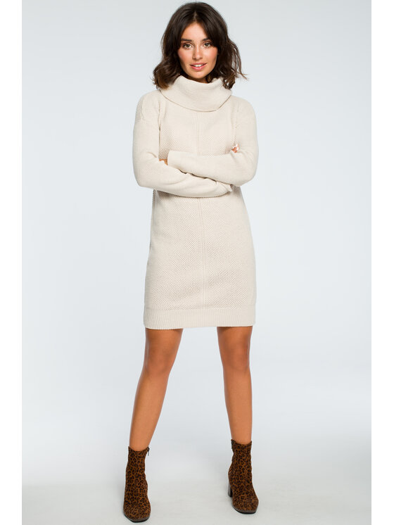 BeWear BeWear Sweter bk010 Beżowy Custom Fit