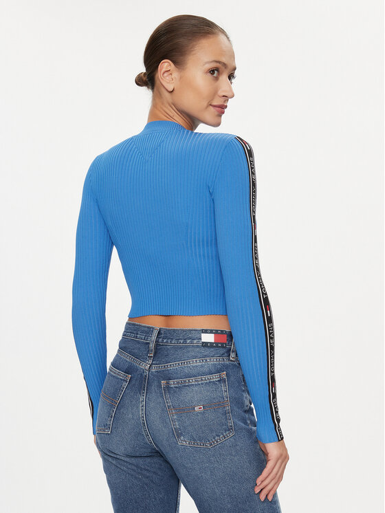 Tommy Jeans Tommy Jeans Megztinis DW0DW17247 Mėlyna Slim Fit