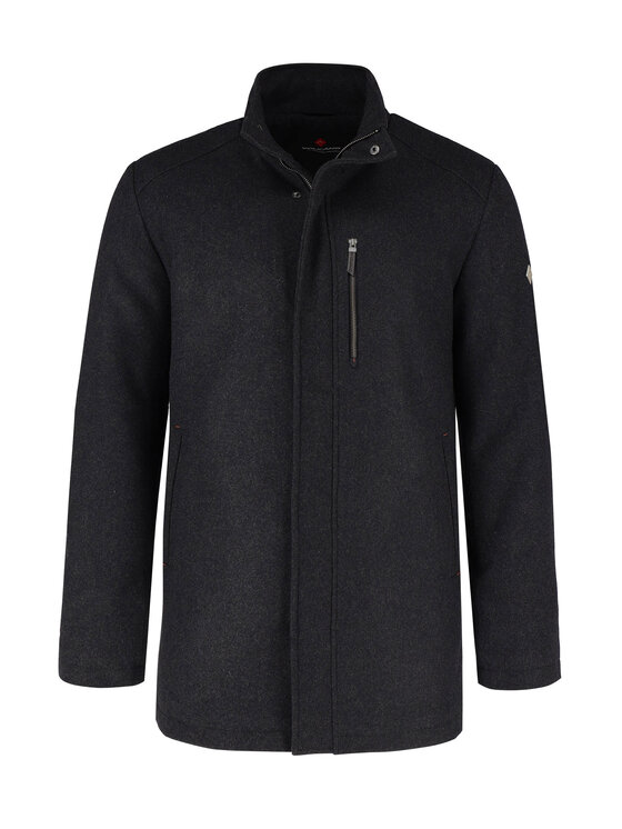 Volcano Volcano Płaszcz J-WELL Szary Regular Fit