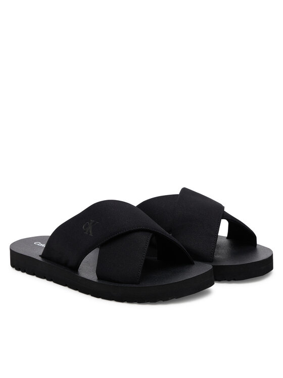 Calvin Klein Jeans Calvin Klein Jeans Şlapi Cross Sandal Crxs Tx YM0YM01223 Negru