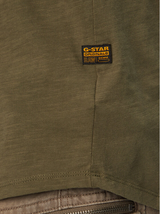 G-Star Raw G-Star Raw Marškinėliai Lash Back D26043-C372 Žalia Relaxed Fit