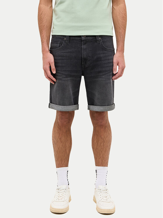 Mustang Mustang Jeansshorts Washington 1016453 Schwarz Straight Fit