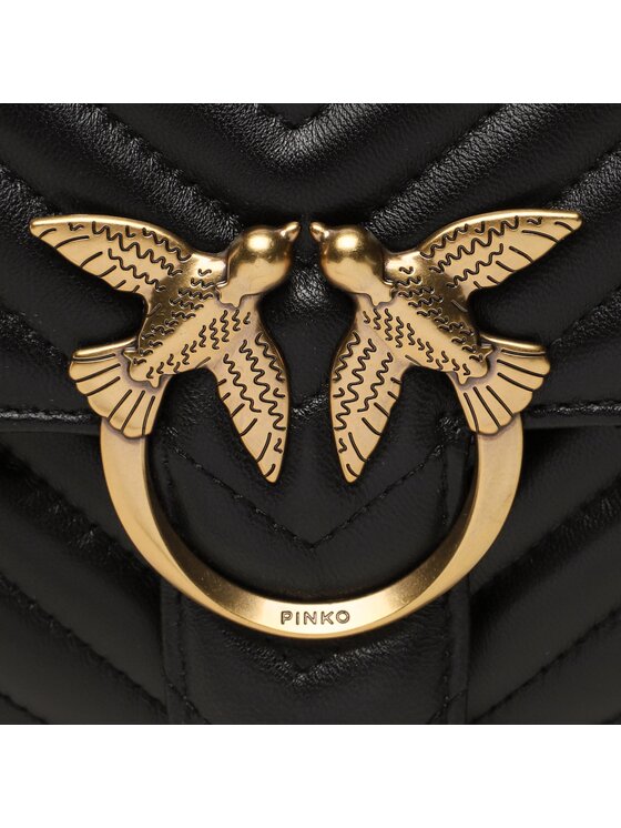 PINKO Pinko Handtasche Love Lady Puff Mini Cl PE 23 PLTT 100044 A0GK Schwarz