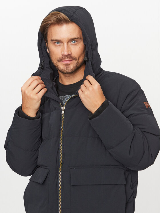 Wrangler Wrangler Μπουφάν μεταβατικό 112341014 Μαύρο Oversize