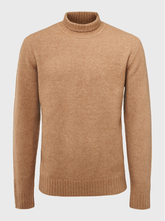 J.Lindeberg J.Lindeberg Rolák Orian Merino FMKW06529 Hnědá Regular Fit