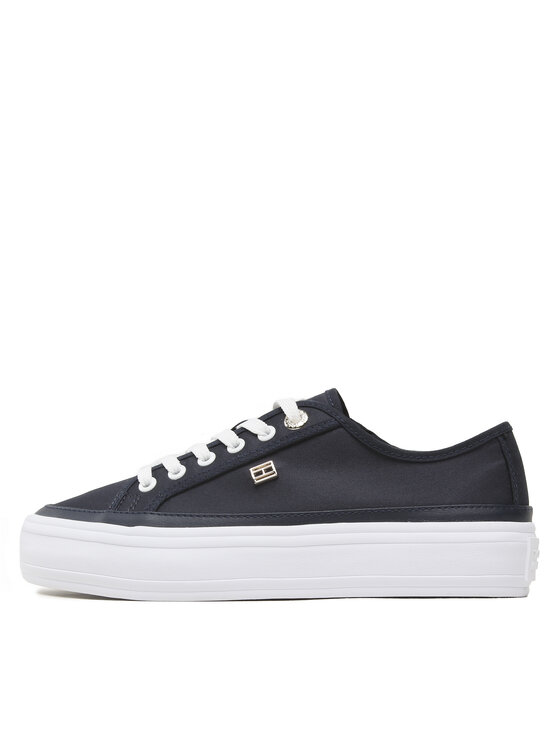 Tommy Hilfiger Tommy Hilfiger Гуменки Essential Vulc Canvas Sneaker FW0FW07459 Тъмносин