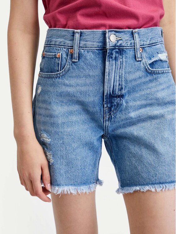 Gap Gap Szorty jeansowe 404650-00 Niebieski Loose Fit